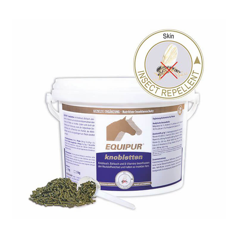 knobletten von Equipur im Eimer als Pellets