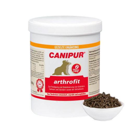 arthrofit von Canipur in der Dose als Pellets