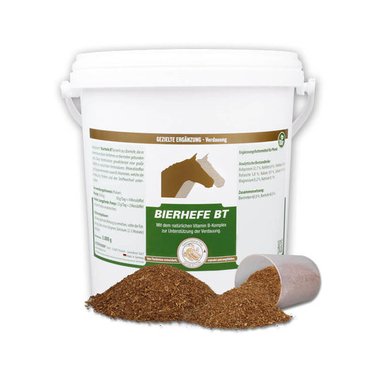 Bierhefe BT von Vetripharm im Eimer als Pulver