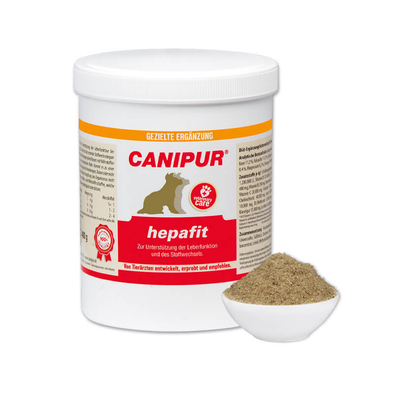 hepafit von Canipur in der Dose als Pulver