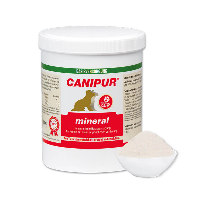 mineral von Canipur in weisser Dose als Pulver