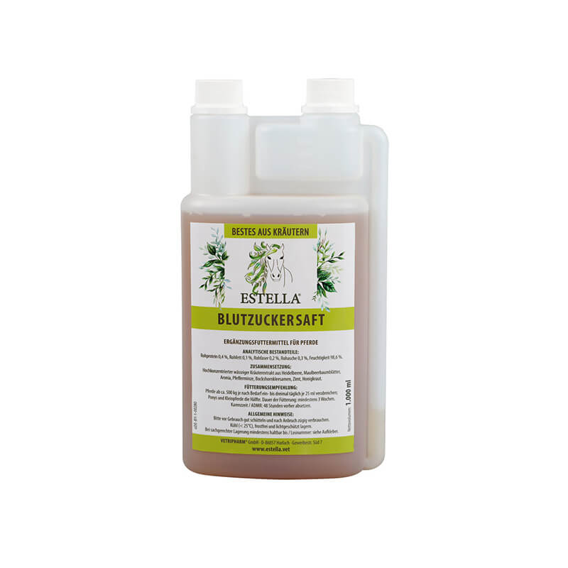Blutzuckersaft von Estella in 1000ml Kanister
