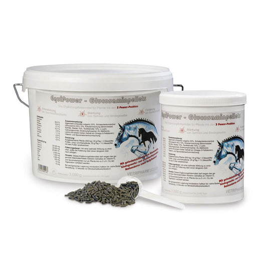 Equipower Glucosaminpellets von Vetripharm in verschiedenen Grössen als Pellets